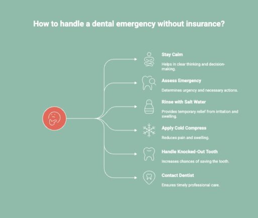 Infographic of How To Prepare For a Dental Emergency When You Have No Insurance