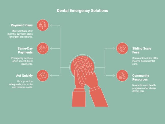 Infographic of How to Deal With a Dental Emergency Without Insurance
