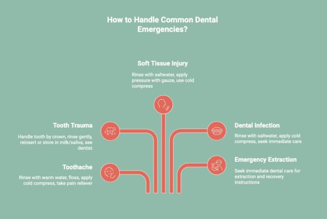 Infographic of How to Handle Common Dental Emergencies