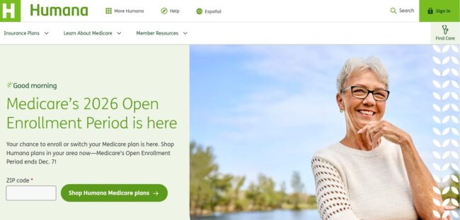 Humana homepage