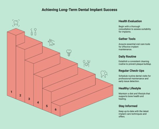 Infographic of How Can Seniors Prepare and Care for Dental Implants Effectively