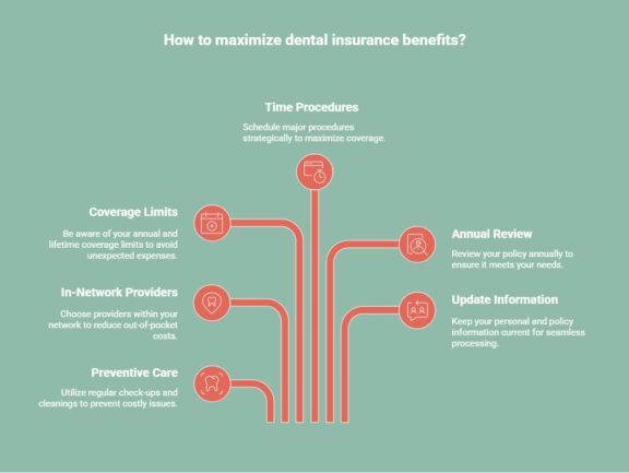 Infographic on how to maximize dental insurance benefits