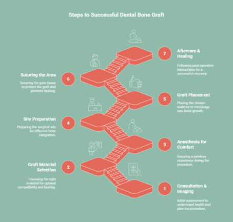 Infographic of How Is the Dental Bone Grafting Procedure Performed