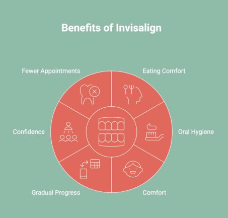infographoc showcasing the benefits of invisalign