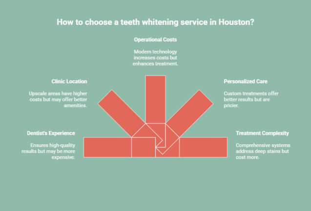 Infographic on What Factors Influence Teeth Whitening Prices in Houston