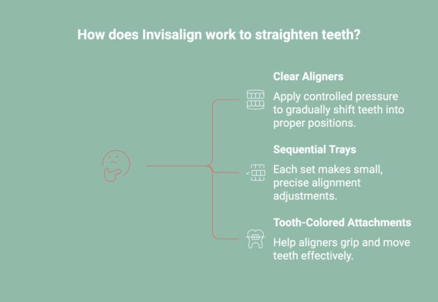 infographic showcasing how invisalign works