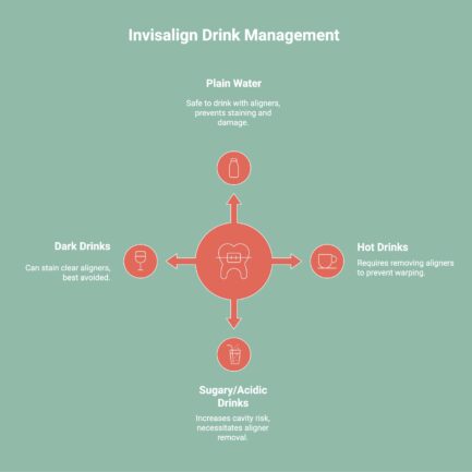 Infographic showcasing Invisalign drink management