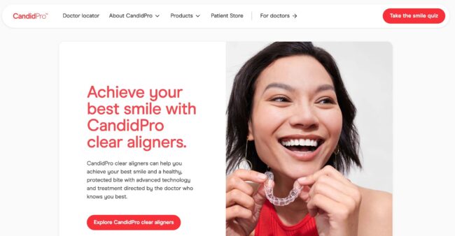 Screenshot of candidpro homepage