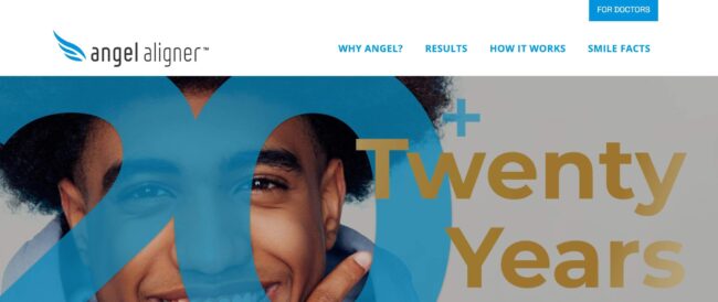 Screenshot of Angel Aligner homepage