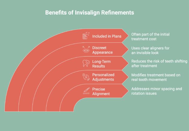 infographic showcasing benefits of invisalign refinements
