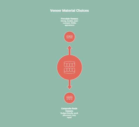 Infographic on Materials Used for Veneers