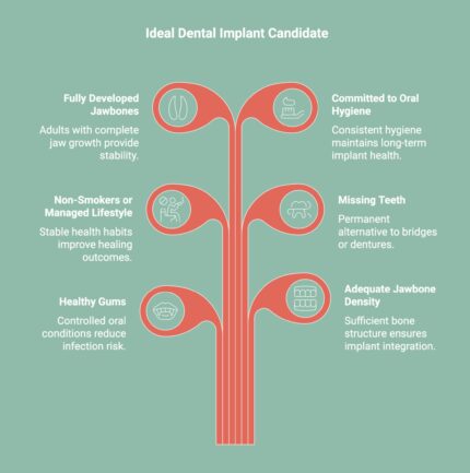 infographic showcasing the Ideal Candidates for Dental Implants