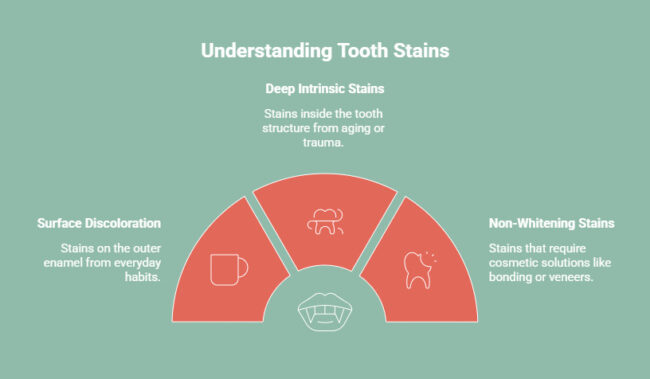 Infographic on What Types of Stains Do Dental Whitening Procedures Treat