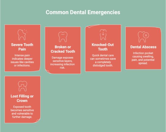 Infographic on Common Dental Emergencies