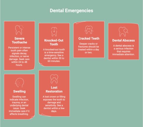 Infographic on Dental Emergencies