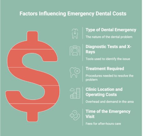 Infographic on Factors Influencing Emergency Dental Costs