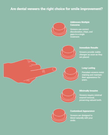 Infographic on What Are the Benefits of Cosmetic Dentistry Veneers_ - visual selection