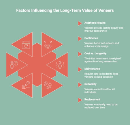 Infographics on Factors Influencing the Long-Term Value of Veneers