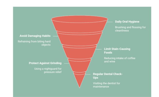 Infographic on How to Care for Porcelain Veneers?