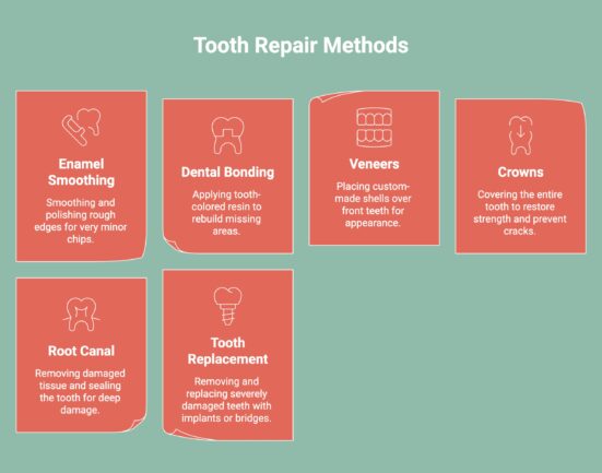 Infographic on Tooth Repair Methods