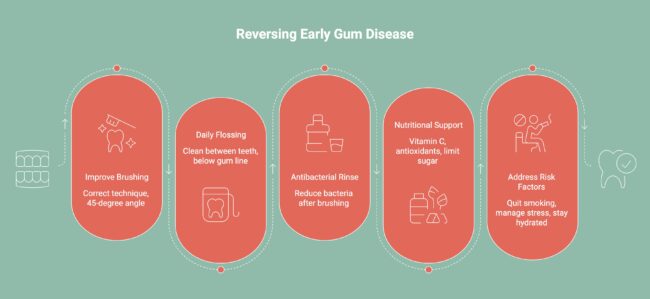 Infographic on Reversing Early Gum Disease