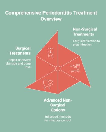 Infographic on Comprehensive Periodontitis Treatment Overview