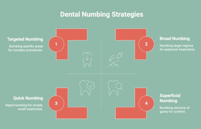 Infographic on Dental Numbing Strategies