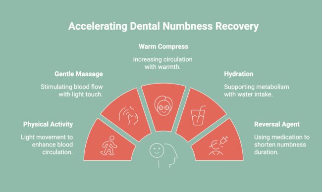 Infographic on Accelerating Dental Numbness Recovery