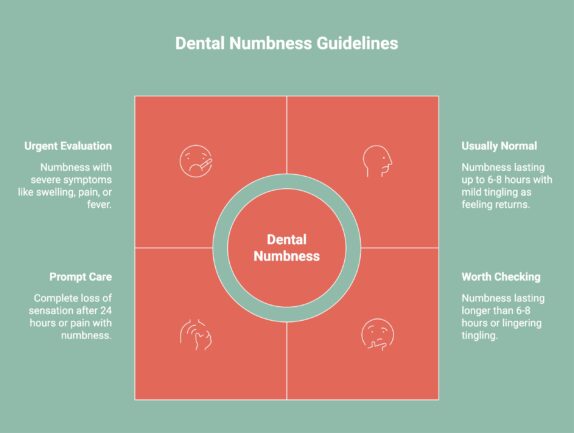 Infographic on Dental Numbness Guidelines