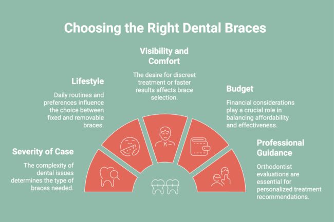 Infographic on Choosing the Right Dental Braces