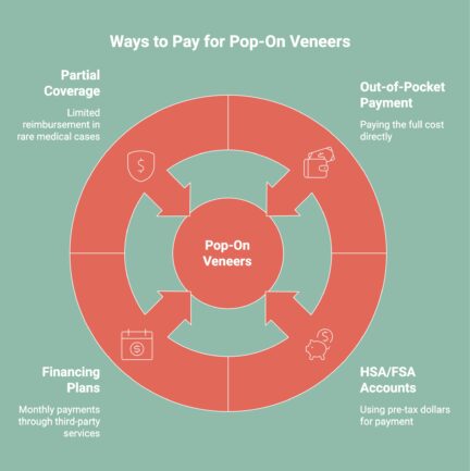 Infographic on Ways to Pay for Pop-On Veneers