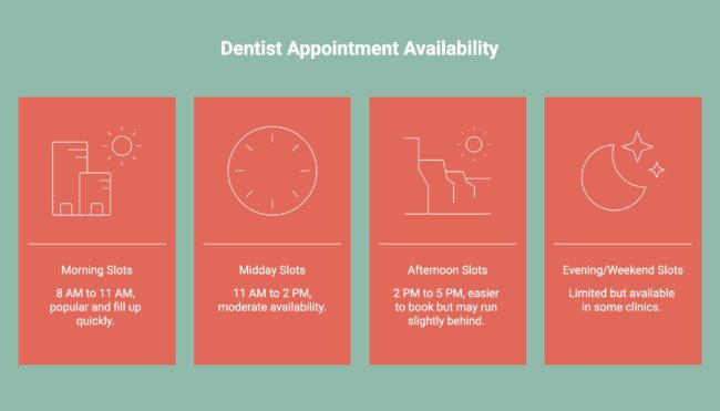 Infographic on Dentist Appointment Availability