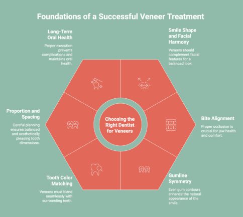 Infographic on Foundations of a Successful Veneer Treatment