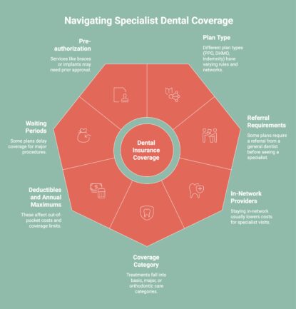 Infographic on Navigating Specialist Dental Coverage
