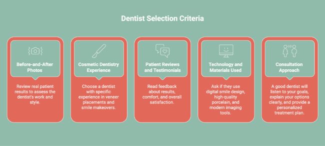 Infographic on Dentist Selection Criteria