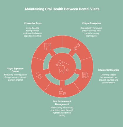 Infographic on Maintaining Oral Health Between Dental Visits